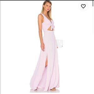 SO CUTE privacy please lilac Lavender tie front maxi dress